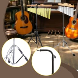 Bar Chimes Stand Professional Anti Slip Height Adjustable Musical Percussion Accessory for Stage Performance Practice Studio