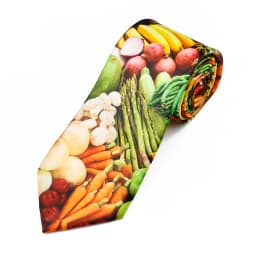 Men's Smooth Soft Polyester 8cm Tie Vintage Cute Giraffe Cat Vegetable Reindeer Pattern Printed Wedding Party Accessory Gift