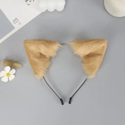 Animal Cute Plush Fox Cat Ears Gothic Headband Lolita Ears Headwear Furry Artificial Cosplay Christmas Hair Accessories