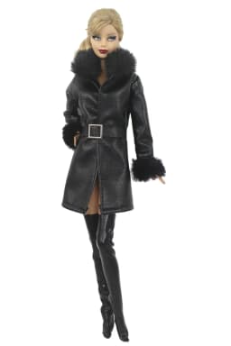 Handmade BABI CLOTHES Leather Fur Clothes Outfit for 11.5 inch 30cm Doll bjd clothes Many Style Gifts for doll accessories