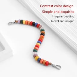 Colored Beading Bag Handle For Longchamp Mini Pearl Chain Bag Strap Shoulder Strap Bag Decoration Bag Replacement Accessories
