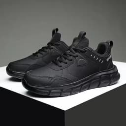 Men Hiking Shoes New Leather Windproof Lightweight Simple Versatile Jogging Male Sneakers Outdoor Non-Slip Wear Resistant Shoes