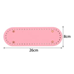 Handmade Oval Bottom for Knitted Bag PU Leather Pad Handcraft Bag Base With Holes DIY Crochet Bag Bottom Accessories