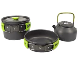 Camping Cooking Set Camping Cookware Travel Tableware Outdoor Picnic Set Teapot For 2-3 People Non-Stick Pots Assorted Sets