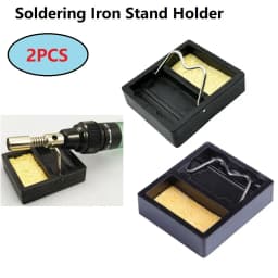 2pcs Mini Soldering Iron Stand Holder Welding Solder Soldering Stand With Clean Sponge For BGA Soldering Station Repair Tools
