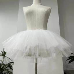 New Puffy Lolita Underskirt 4 Layers White Black Tutu Dress Cosplay Costume Ballgown Petticoats Women
