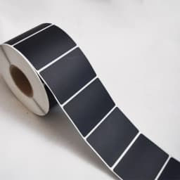 1Roll Coated Paper Sticker Adhesive Paper Black Tag Waterproof Package Label Blank Price Print Supplies Stationery Sticker
