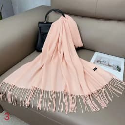 Luxury Solid Winter Scarf Women Pashmina Shawls Soft Scarves Wraps Cashmere Feel Blanket Warm Stoles for Lady Outdoor Bufanda