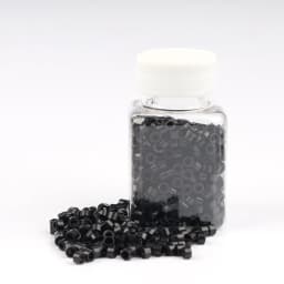 1000Pcs Micro Beads Hair Extension Tool 5mm Lined Beads Premium Silicone Beads for I Tip Hair Extensions Microlink Beads