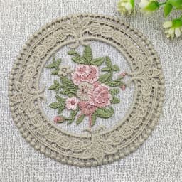 Round Hand Crocheted Doily Vintage Cotton Crochet Table Place Mat Wedding Napkins Cloth Lace Placemats Decorative Mantel Mesa