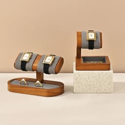 WoodTen Solid Wood Jewelry Watch Display Stand New T-shaped Watch Stand Bracelet Jewelry Display Prop Home Watch Storage Rack
