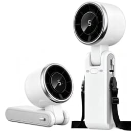 3-in-1 Fan, 5-speed, Portable Foldable Handheld Fan, USB Rechargeable Lithium Battery, USB Charging, Travel Mini Fan