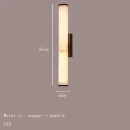 Modern Copper and Black Wall Lamp Faux Marble Wall Light for Entryway Bedroom Dining Room Hallway Home Decor Lighting