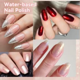 LILYCUTE 7ml Water Based Nail Polish 40 Colors Long Lasting Quick Drying No Need of Lamp to Cure Nail Supplies For Nail Manicure