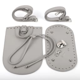 1set Diy Handmade Backpack Women Shoulder Bag Accessories Leather Bag Strap Bottom Cover With Hardware For Crochet Handbag