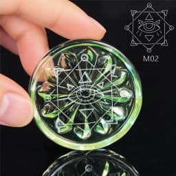 Customized Magic Pattern 4000cc Health Bio-Plate with Gaussian Mini Flat Bio-Glass Plate Gift for Improved Blood Circulation