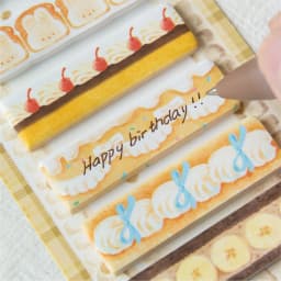180pcs Dingding Cake Shop Series Kawaii Cake Appearance Message Sticker Index Creative Student Stationery Scrapbook Sticker