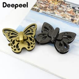 2/3/5Pcs Deepeel Metal Turn Twist Lock Clasp Handbag Purse Decorative Locks Buckles Leather Craft Bag Clasps Hardware Accessory