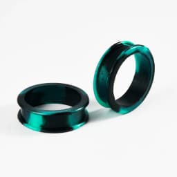 1Pair Size 8mm-38mm Marble Color Silicone Ear Tunnel Plugs Gauge Thick Flared Flesh Expander Piercing Jewelry