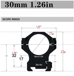 Discovery 30mm Scope Ring Rings for Picatinny Rail Cnc 7075 Aviation Aluminum Hunting Acessories Mounting Ring for Outdoor