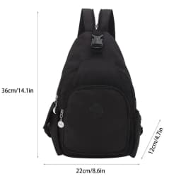 Lightweight Chest Bag For Women Waterproof Single Shoulder Bag Large Capacity Changeable Male Backpack Multi-pocket Design
