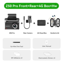 DDPAI Z50 Pro Dash Cam 4K Car DVR 3"IPS Screen 5GHz WiFi GPS ADAS 24H Parking Monitor Front and Rear Dashcam Car Camera