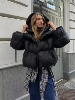 Winter Warm Puffer Jackets Women's Loose Parkas Coat Fashion Hooded Bread Jacket Outwear Cotton-padded Solid Quilted Jacket