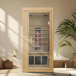Low EMF Infrared Sauna for 2-3 Person Home Corner Use, Indoor Wooden Spa Room, Custom