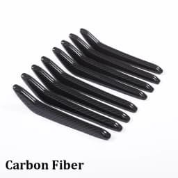 For 2016-2021 Maserati Levante ABS Carbon Fiber Car Styling Front Grille Trim Strip Car Exterior Trim Accessories 8-Piece Set