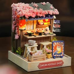 Mini Doll House DIY Small House Kit Handmade 3D Puzzle Assembly Model Building Room Bedroom Decoration Wooden Craft BirthdayGift