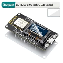 ideaspark ESP8266 Development Board NodeMCU with 0.96 inch OLED Display,Screen Protector Case,CH340,WiFi Wireless TypeC Module