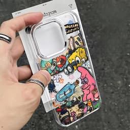 Fun S-SpongeBobs Pinch Butt Phone Case For iPhone 17 16e 16 15 14 13 12 11 mini Pro Max X XR XSMAX 8 7 Air Plus Clear Soft Cover