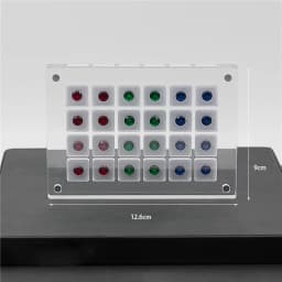 Quality Acrylic Diamond Jewelry Display Box Transparant Gems Storage Holder Case Gemstone Organizer Travel Carrying Showcase