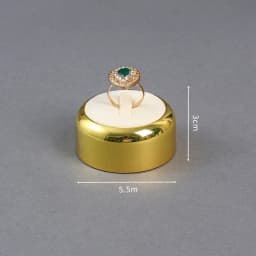 Beige Jewelry Display Props with Metal Base Earring Necklace Organizer Holder Jewelry Counter Earrings Rings Display Stand