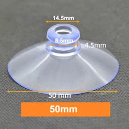 PVC Round Glass Table Top Soft Anti Slip Pads Non Adhesive Bumpers Pad Plastic Suction Pad For Table Glass Top
