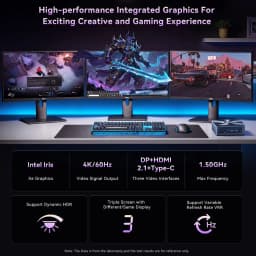 Bmax B10 Power Mini Pc Intel Core I9-13905H 14 Cores 20 Threads 24Gb Ram 1Tb Ssd Wifi Bluetooth USB HDMI Type-C Windows 11 Pro