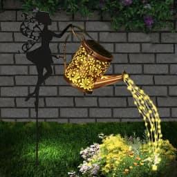 1PC Iron Solar Lantern Outdoor, Pathway Garden Light with Auto On/Off, Waterproof Decorative Lighting for Yard/Patio