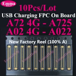 10pcs Charging FPC on MainBoard For Samsung A06 A07 A16 A17 A26 A33 A34 A35 A53 A54 A55 A56 A52 A72 A73 FPC Connector Port