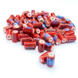 10*5MM Tube Shape Long Cylinder Ceramic Porcelain Spacer Beads For Jewelry Making DIY Column Accessory