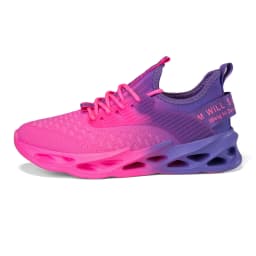 Women's Gradient Breathable Running Shoes, Lightweight Shock-absorbing Anti-slip, Stylish Versatile Sneakers for Daily Walk, Mou