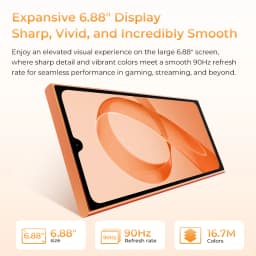 OUKITEL C72 Dual Screen Phone 6.88" HD+ 90Hz 1.81" Smart Secondary Display 64MP AI Camera 16GB RAM 128GB ROM 5150mAh Android 16