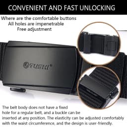 TUSHI New Tactical Belt Metal Automatic Buckle Quick Release Belt Alloy Casual Tooling Training Belt Men's Trousers Outdoor Belt