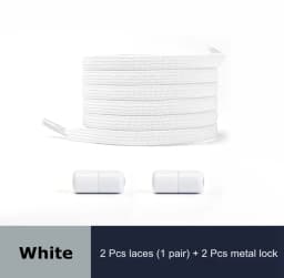 18 Colors Free to Match Elastic Shoelaces Lock Lazy Laces Flat Multi Color Options No Tie Shoelace Round Capsule Metal