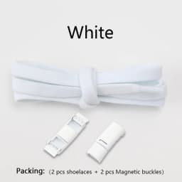 Magnetic Lock Shoelaces Elastic No Tie Shoe Laces Sneakers Shoelace For Kids and Adult One Size Fits All Shoes Shoestrings 1Pair