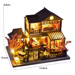 Mini Wooden Doll House DIY Small House Kit 3D Puzzle Making Room Dollhouses Toys Home Bedroom Decorations With Furniture Gifts