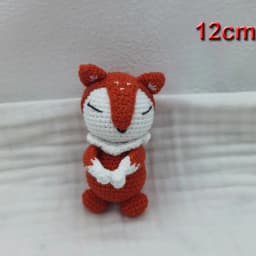 Handmade Kid Room Deco Stuffed Plush Toy Animal Amigurumi Handcrafts Kids Gifts Soft Fox Cow Lamb Birthday Sleeping Dolls