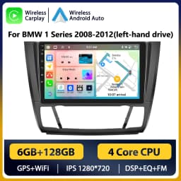Podofo Car Android Radio Multimedia Player For BMW 1 Series E81 E82 E87 E88 2004 - 2012 Autoradio 2 Din WIFI GPS Player