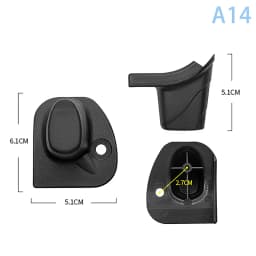 1Pcs Black Replacement Plastic Stud Luggage Feet Pads Baggage Stud Foot Feet Pads For All Suitcase Bags Luggage Stand Feet 2025