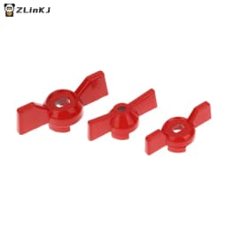 2Pcs Aluminum Handle Valve Handle Ball Valve Handle Wrench Red Butterfly Handle Accessories