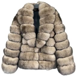 Women's Genuine Fox Fur Jacket Natural Fluffy Coat Lapel Luxury Short Real Fur Outerwear 2025 Fashion-forward Clothing